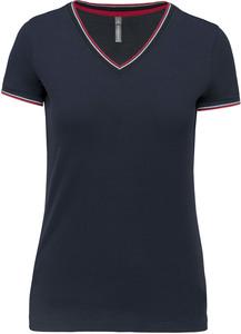 Kariban K394 - Ladies’ piqué knit V-neck T-shirt