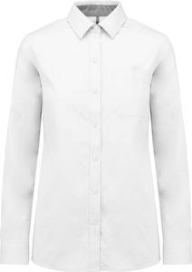 Kariban K585 - Ladies’ Nevada long sleeve cotton shirt White