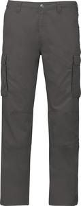 Kariban K745 - Men's lightweight multipocket trousers Light Charcoal