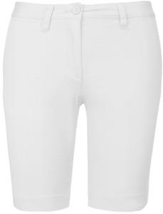 Kariban K751 - Ladies’ chino Bermuda shorts White
