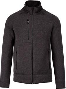Kariban K9106 - Men's full zip heather jacket Dark Grey Melange