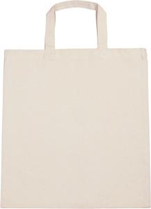 Kimood KI0249 - Cotton canvas shopper bag Natural