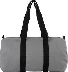 Kimood KI0632 - Cotton canvas hold-all bag Grey / Black