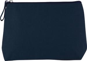 Kimood KI0724 - Toiletry bag in cotton canvas Mid Night Blue