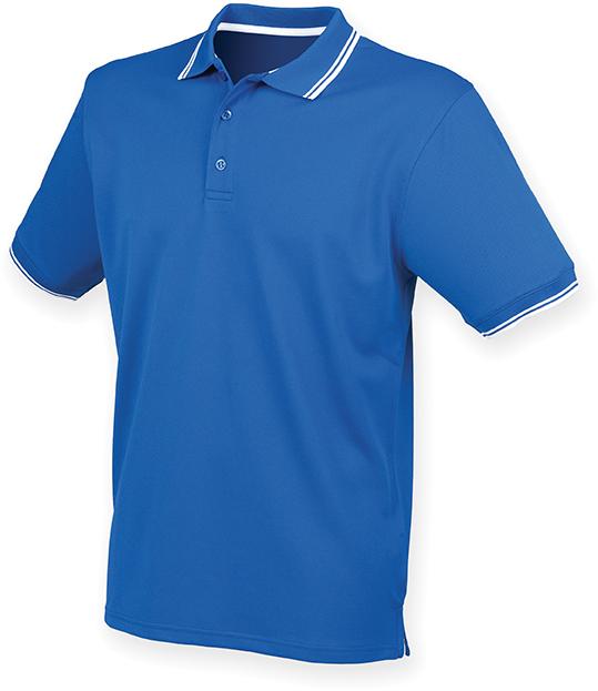 Henbury H482 - Men's Coolplus® Tipped Polo Shirt