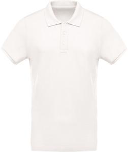 Kariban K209 - Men's organic piqué short-sleeved polo shirt Cream