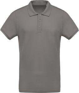 Kariban K209 - Men's organic piqué short-sleeved polo shirt Storm Grey