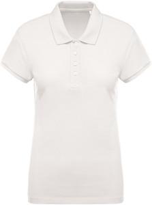 Kariban K210 - Ladies’ organic piqué short-sleeved polo shirt Cream