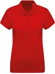Kariban K210 - Ladies’ organic piqué short-sleeved polo shirt Red