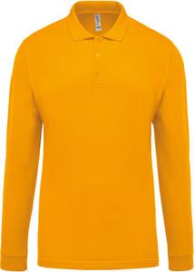 Kariban K256 - Men's long-sleeved piqué polo shirt Yellow