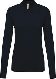 Kariban K257 - Ladies’ long-sleeved piqué polo shirt Navy