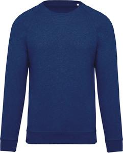 Kariban K480 - Men's organic cotton crew neck raglan sleeve sweatshirt Ocean Blue Heather
