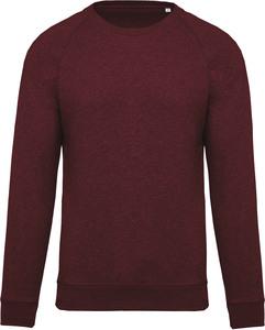 Kariban K480 - Men's organic cotton crew neck raglan sleeve sweatshirt Wine Heather