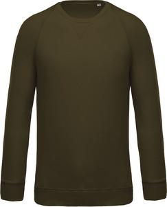 Kariban K480 - Men's organic cotton crew neck raglan sleeve sweatshirt Mossy Green