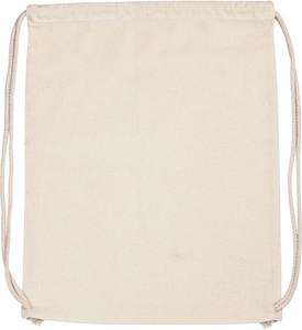 Kimood KI0139 - Organic cotton backpack with drawstring carry handles