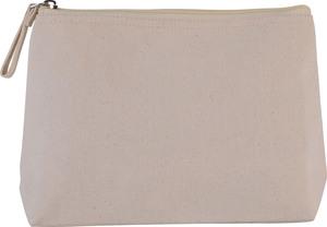 Kimood KI0724 - Toiletry bag in cotton canvas Natural