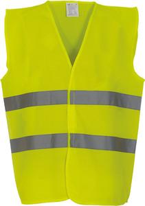 Yoko YHVW102 - Hi-Vis 2 Bands Waistcoat Hi Vis Yellow