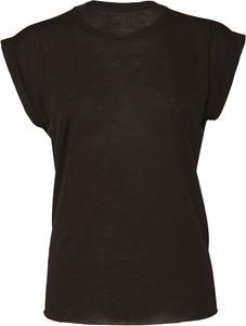 Bella+Canvas BE8804 - Ladies' flowy rolled-cuff T-shirt Black