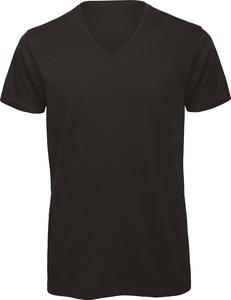 B&C CGTM044 - Men's Organic Cotton Inspire V-neck T-shirt Black