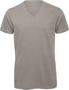 B&C CGTM044 - Men's Organic Cotton Inspire V-neck T-shirt Light Grey