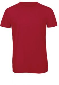 B&C CGTM055 - Men's TriBlend crew neck T-shirt Red