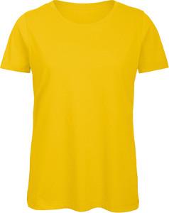 B&C CGTW043 - Ladies' Organic Cotton crew neck T-shirt Gold