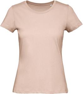 B&C CGTW043 - Ladies' Organic Cotton crew neck T-shirt Millennial Pink