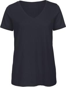 B&C CGTW045 - Ladies' Organic Cotton V-neck T-shirt Navy