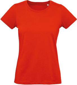 B&C CGTW049 - Inspire Plus Ladies' organic T-shirt Fire Red