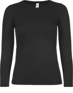B&C CGTW06T - #E150 Ladies' T-shirt long sleeves Black