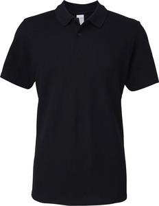 Gildan GI64800 - Softstyle Men's Double Piqué Polo Shirt Black