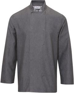 Premier PR660 - Denim Chef's jacket Grey Denim