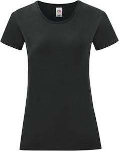 Fruit of the Loom SC61432 - Iconic-T Ladies' T-shirt Black