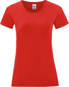 Fruit of the Loom SC61432 - Iconic-T Ladies' T-shirt Red