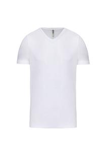 Kariban K3014 - Men's short-sleeved V-neck t-shirt White