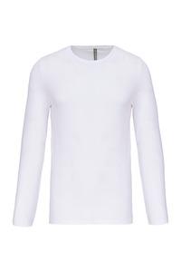 Kariban K3016 - Men's long-sleeved Crew neck t-shirt White