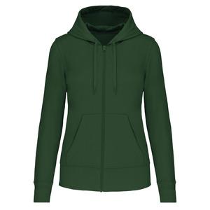 Kariban K4031 - Ladies' eco-friendly zip-through hoodie Forest Green