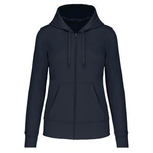 Kariban K4031 - Ladies' eco-friendly zip-through hoodie Navy