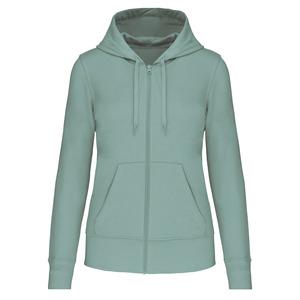 Kariban K4031 - Ladies' eco-friendly zip-through hoodie Sage