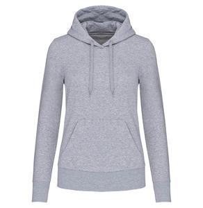 Kariban K4028 - Ladies' eco-friendly hooded sweatshirt Oxford Grey