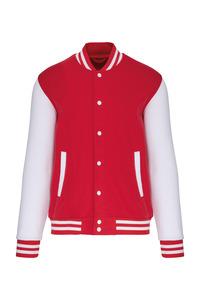 Kariban K498 - Kids teddy fleece jacket Red / White