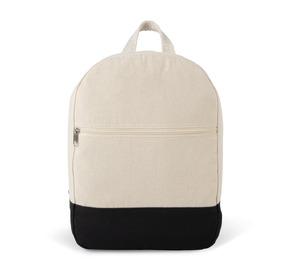 Kimood KI0185 - Essential backpack in cotton Natural / Black