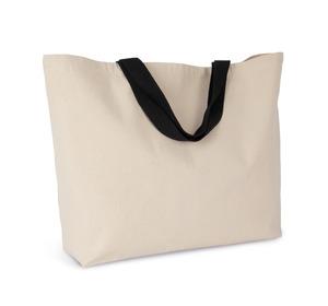 Kimood KI0297 - XXL shopping bag Natural / Black