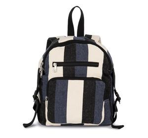 Kimood KI5108 - Recycled backpack - Striped pattern Striped Marine