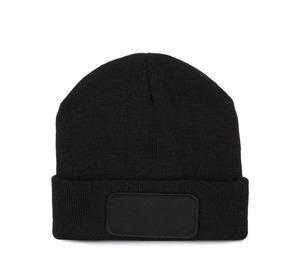 K-up KP891 - Recycled beanie with patch and Thinsulate lining Black