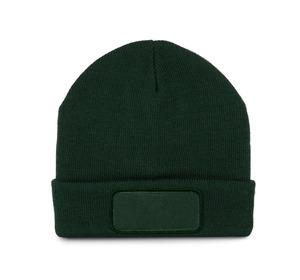 K-up KP891 - Recycled beanie with patch and Thinsulate lining Forest Green