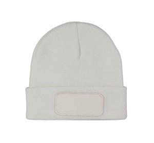 K-up KP895 - Beanie with patch White