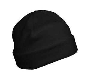 K-up KP884 - Recycled microfleece beanie with turn-up Black