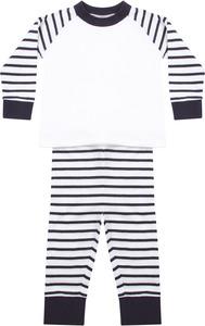 Larkwood LW072 - Striped pyjamas Navy / White