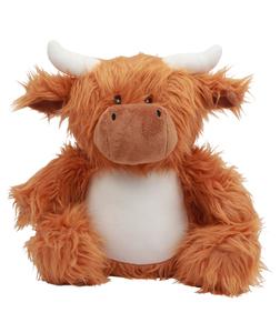 Mumbles MM565 - Zipped cow cuddly toy Brown